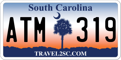 SC license plate ATM319