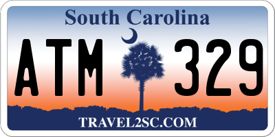 SC license plate ATM329