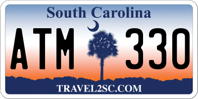 SC license plate ATM330