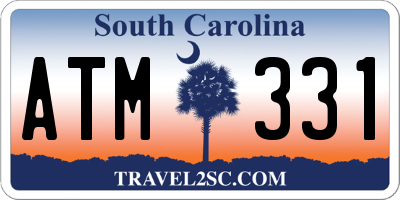 SC license plate ATM331