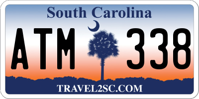 SC license plate ATM338