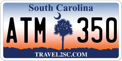 SC license plate ATM350