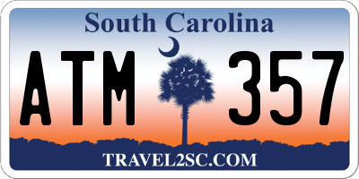 SC license plate ATM357