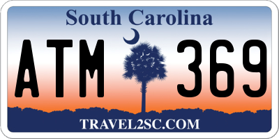 SC license plate ATM369