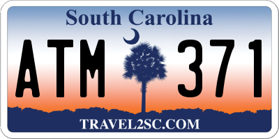 SC license plate ATM371
