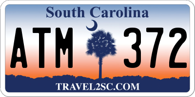 SC license plate ATM372
