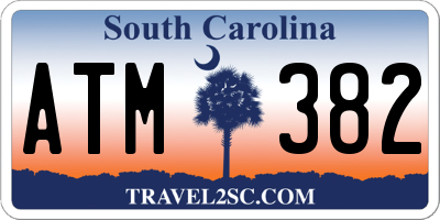 SC license plate ATM382