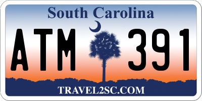 SC license plate ATM391