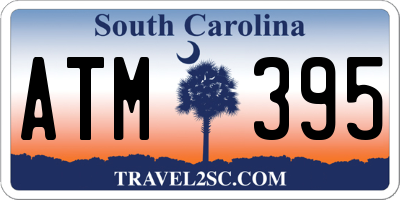 SC license plate ATM395