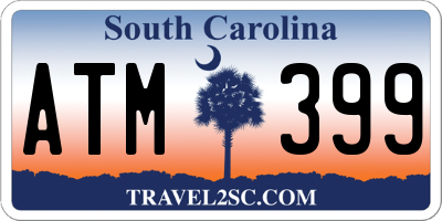 SC license plate ATM399