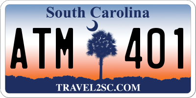 SC license plate ATM401
