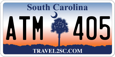 SC license plate ATM405
