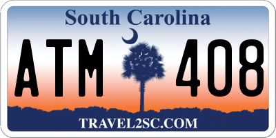 SC license plate ATM408