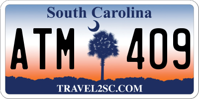 SC license plate ATM409