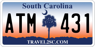 SC license plate ATM431