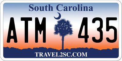 SC license plate ATM435