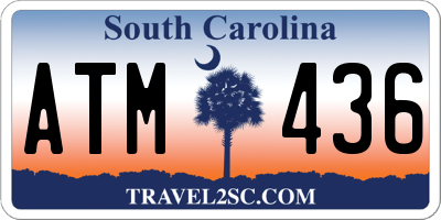 SC license plate ATM436