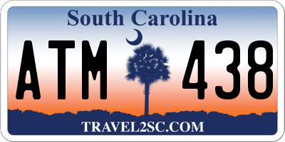 SC license plate ATM438