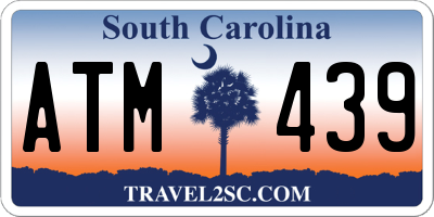 SC license plate ATM439