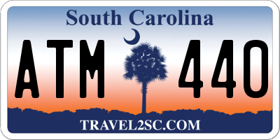 SC license plate ATM440