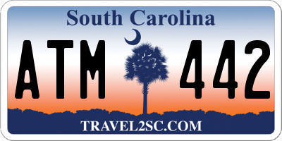 SC license plate ATM442