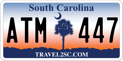 SC license plate ATM447
