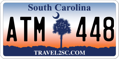 SC license plate ATM448