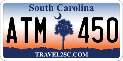 SC license plate ATM450