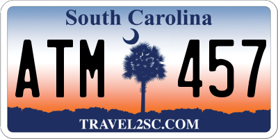 SC license plate ATM457