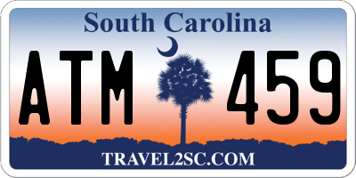 SC license plate ATM459