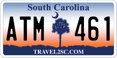SC license plate ATM461