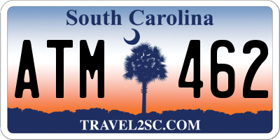 SC license plate ATM462