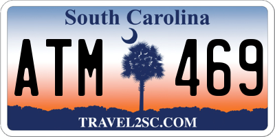 SC license plate ATM469