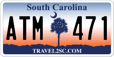 SC license plate ATM471