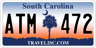 SC license plate ATM472