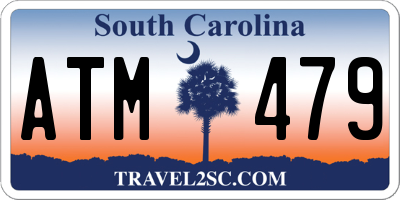 SC license plate ATM479