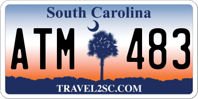 SC license plate ATM483