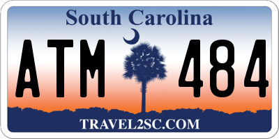 SC license plate ATM484