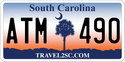 SC license plate ATM490