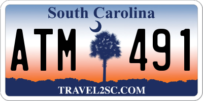 SC license plate ATM491