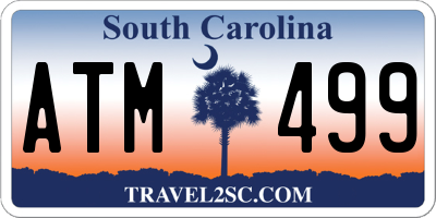 SC license plate ATM499