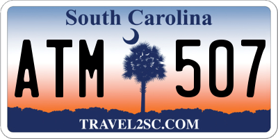 SC license plate ATM507