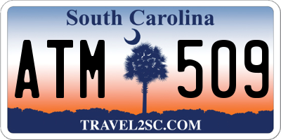SC license plate ATM509