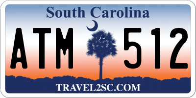 SC license plate ATM512