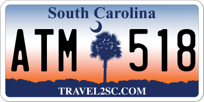 SC license plate ATM518