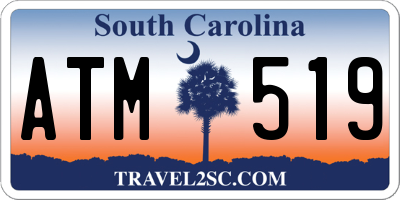 SC license plate ATM519