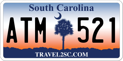 SC license plate ATM521