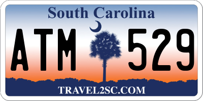 SC license plate ATM529