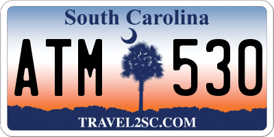 SC license plate ATM530