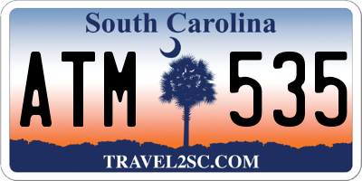 SC license plate ATM535